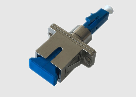 Niebieski łącznik hybrydowy jednomodowy Simplex Adapter LC do SC