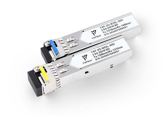 Transceivery optyczne SFP o niskim EMI 3.3 V 20 km 2.5G